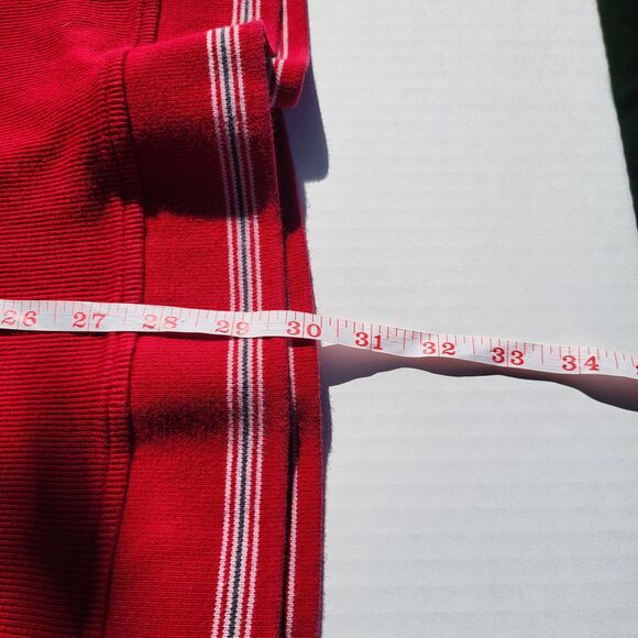 L.L. Bean 1/4 zip sweater mens XL Xlarge maroon red cotton cashmere blend 275298 - Picture 6 of 10